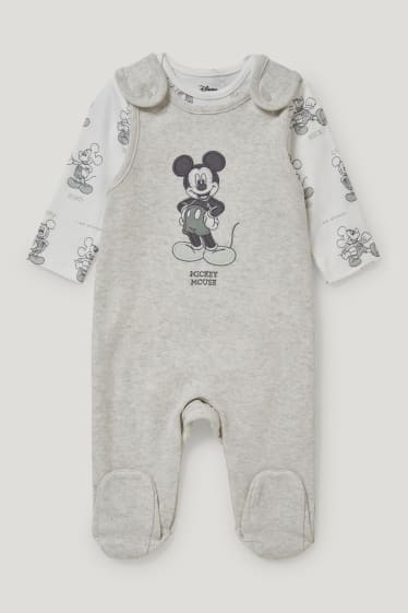 Nadó nen - Mickey Mouse - conjunt de pijama d’una peça  - 2 peces - gris clar jaspiat