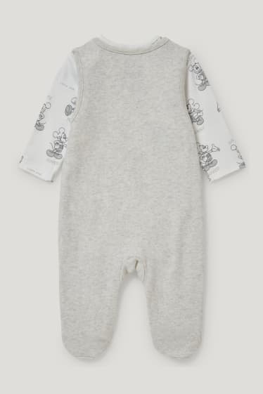 Nadó nen - Mickey Mouse - conjunt de pijama d’una peça  - 2 peces - gris clar jaspiat