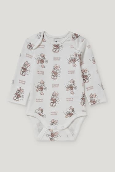 Baby Girls - Minnie Mouse - set salopetă - 2 piese - bej