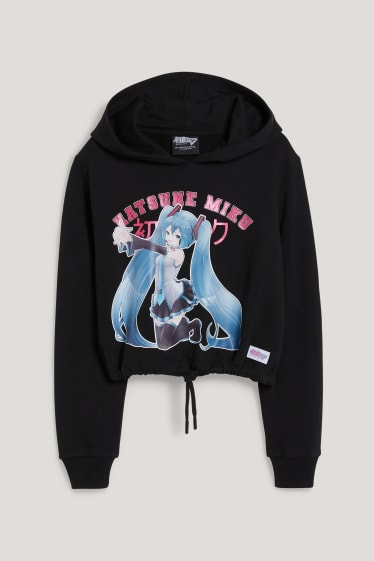 Kids Girls - Hatsune Miku - Hoodie - schwarz