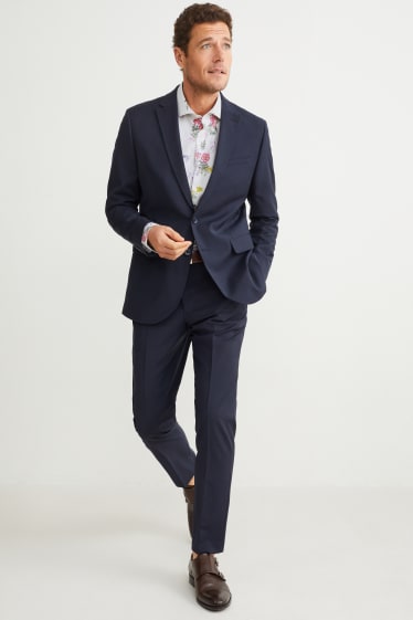 Hommes - Chemise de bureau - slim fit - col cutaway - facile à repasser - blanc