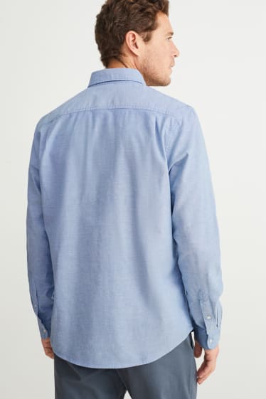 Herren - Oxford Hemd - Regular Fit - Button-down - hellblau