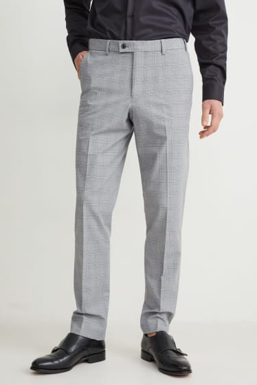 Hommes - Pantalon de costume - regular fit - Flex - LYCRA® - gris