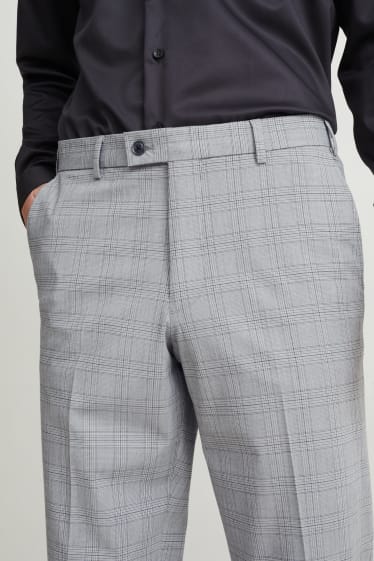 Pánské - Oblekové kalhoty - regular fit - Flex - LYCRA® - šedá