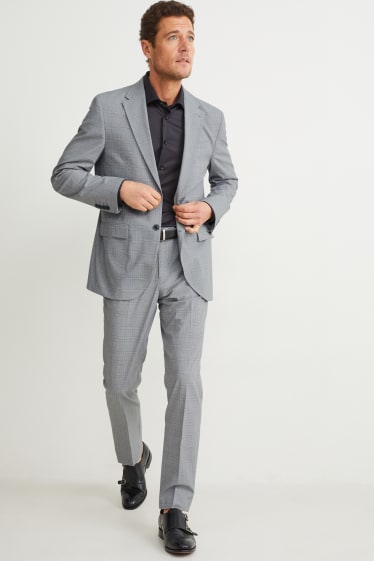 Hombre - Americana - colección modular - regular fit - Flex - LYCRA® - gris