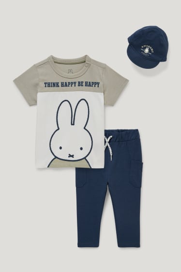Miminka chlapci - Miffy - outfit pro miminka - 3dílný - krémově bílá