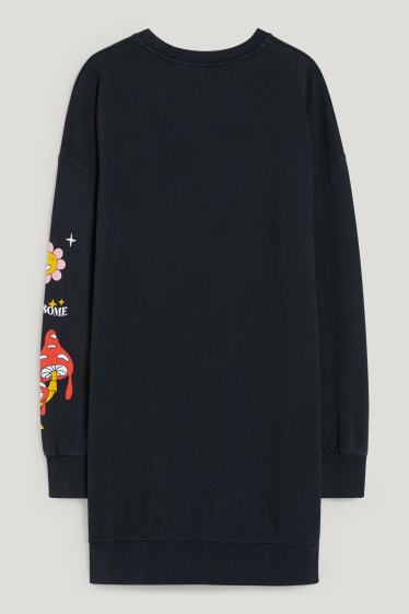 Clockhouse femme - CLOCKHOUSE - robe en molleton - noir