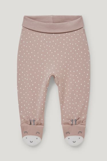 Baby Girls - Newbornoutfit - biokatoen - 2-delig - crème wit