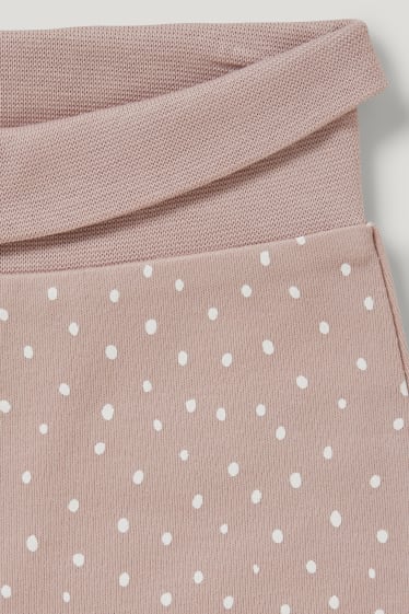 Baby Girls - Newbornoutfit - biokatoen - 2-delig - crème wit