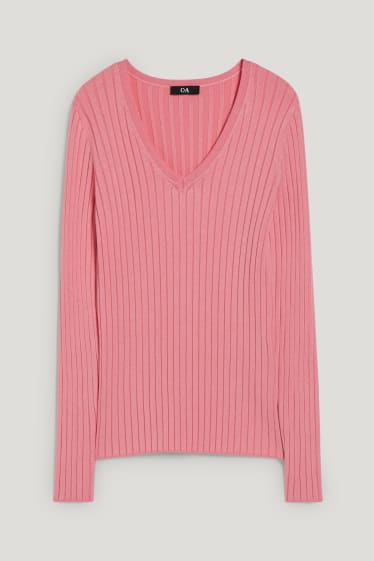 Donna - Maglione basic - fucsia
