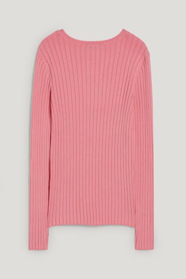 Donna - Maglione basic - fucsia
