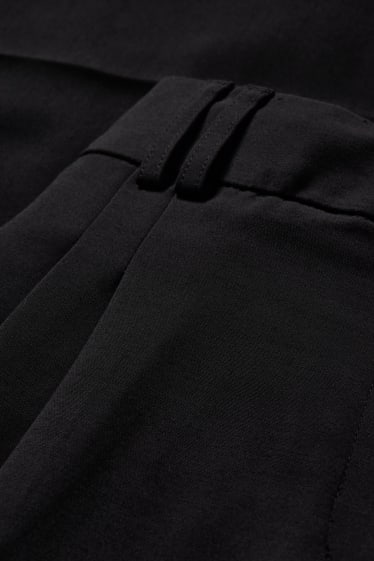 Mujer - Pantalón de oficina - high waist - wide leg - negro