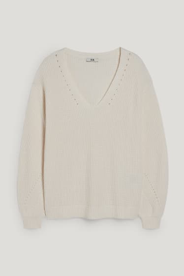 Mujer - Jersey - blanco roto