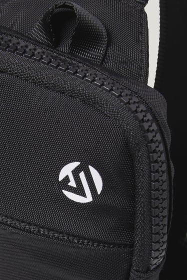 Small sports bag with shoulder strap - black