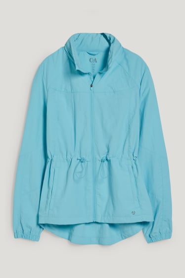 Mujer - Chaqueta funcional con capucha - turquesa