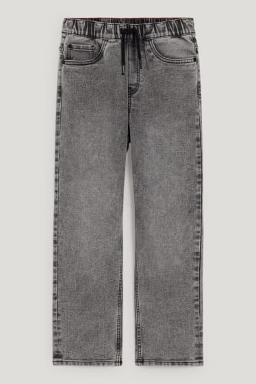Reverskraag - Loose fit jeans - jeansgrijs