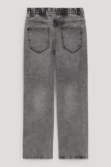 Reverskraag - Loose fit jeans - jeansgrijs