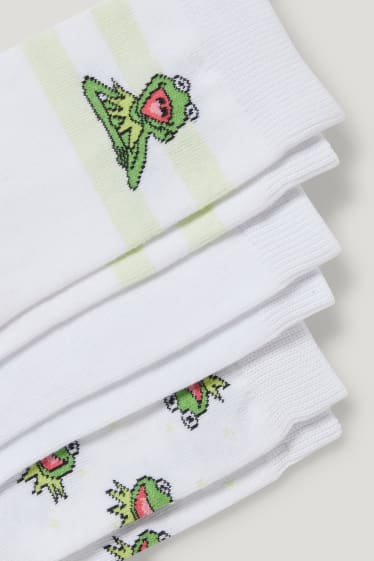 Dámské - Multipack 3 ks - ponožky - Žabák Kermit - bílá