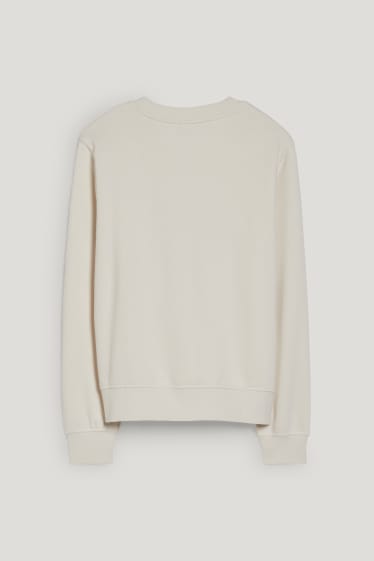 Damen - Sweatshirt - mit recyceltem Polyester - cremeweiß