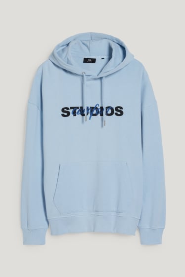 Hombre - Sudadera con capucha - azul claro