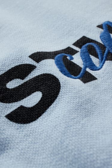 Hombre - Sudadera con capucha - azul claro