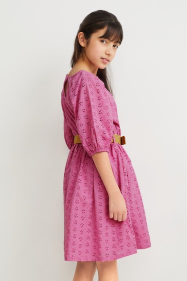 Bambine: - Vestito con cintura - viola chiaro