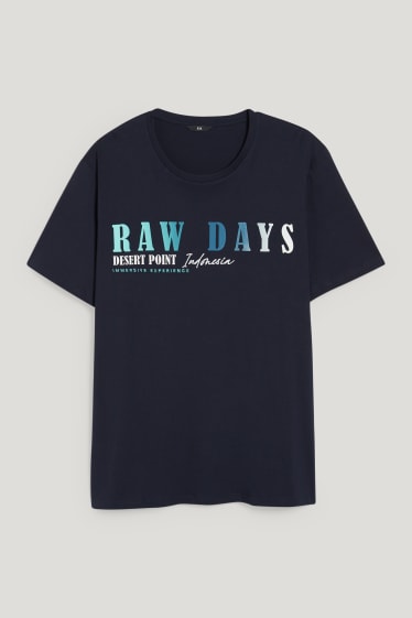 Heren XL - T-shirt - donkerblauw