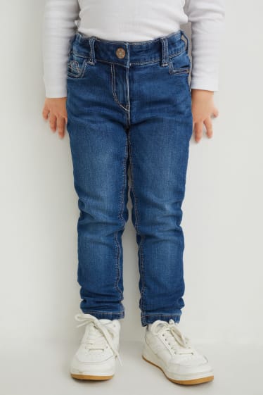 Toddler Girls - Skinny jeans - jeans termoizolanți - denim-albastru