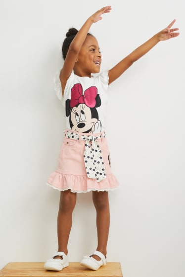 Toddler Girls - Confezione da 2 - Minnie - maglia a maniche corte - bianco / rosa