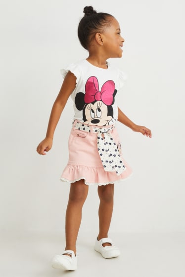 Nena petita - Minnie Mouse - faldilla - rosa