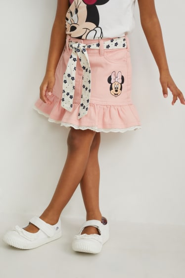 Nena petita - Minnie Mouse - faldilla - rosa