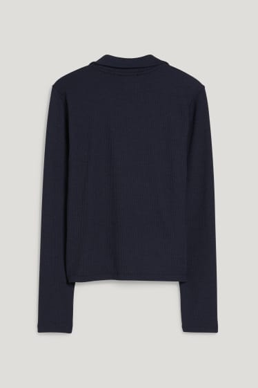 Dames - Poloshirt - donkerblauw