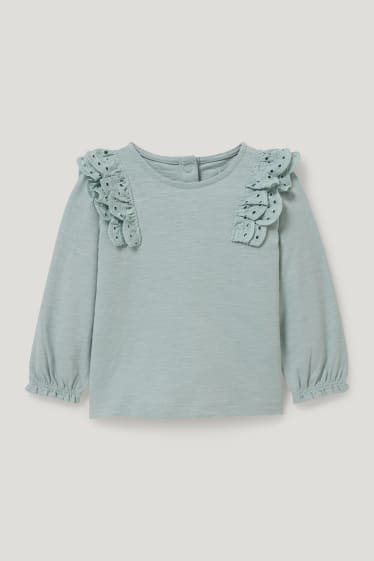 Miminka holky - Outfit pro miminka - 2dílný - mátově zelená