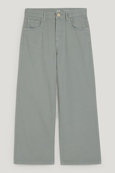 Kids Girls - Broek - wide leg - lichtgroen