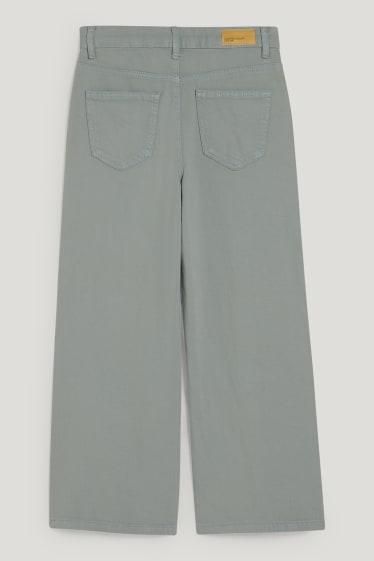 Kids Girls - Broek - wide leg - lichtgroen