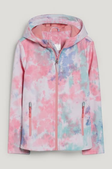 Filles - Veste souple à capuche - rose