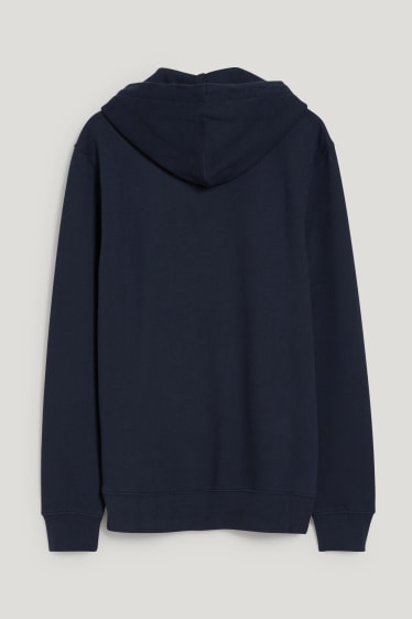 Hombre - Sudadera con capucha - azul oscuro