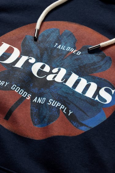 Hombre - Sudadera con capucha - azul oscuro