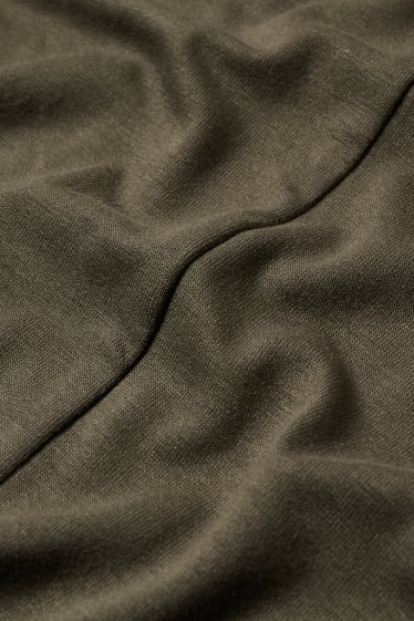 Dames - Basic-longsleeve - donkergroen