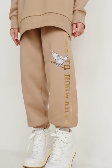 Filles - Harry Potter - ensemble - sweat à capuche et pantalon de jogging - 2 pièces - beige