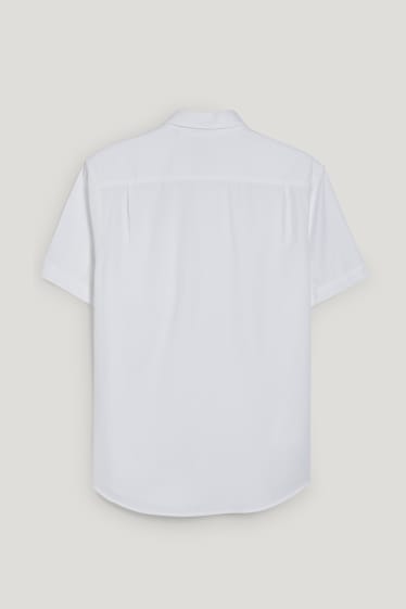 Pánské - Košile - regular fit - button-down - bílá