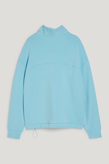 Dames - Sweatshirt - met gerecycled polyester - lichtturquoise