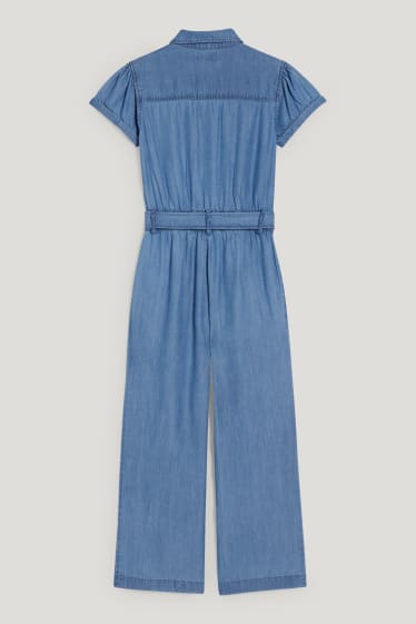 Bambine: - Tuta di jeans - blu