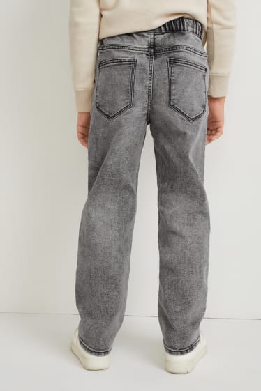Reverskraag - Loose fit jeans - jeansgrijs