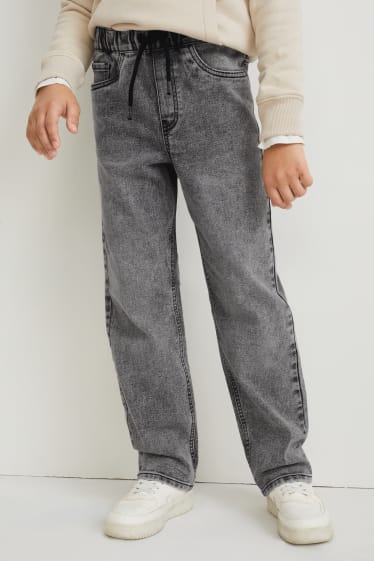Reverskraag - Loose fit jeans - jeansgrijs