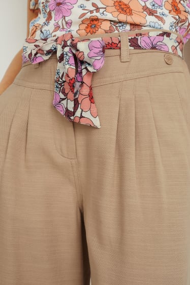 Bambine: - Pantaloni - gamba ampia - beige