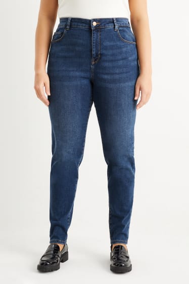 Donna - Skinny jeans - vita media - LYCRA® - da materiali riciclati - jeans blu