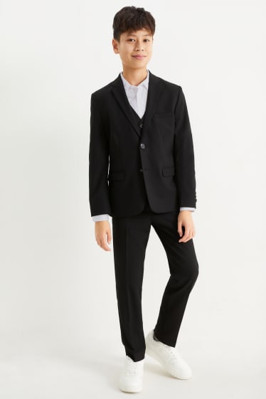Kids Boys - Marynarka modułowa - strecz - LYCRA® - czarny