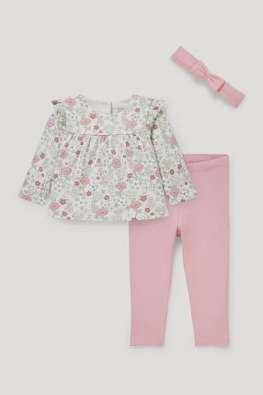 Bébé filles - Ensemble pour bébé - 3 pièces - blanc crème