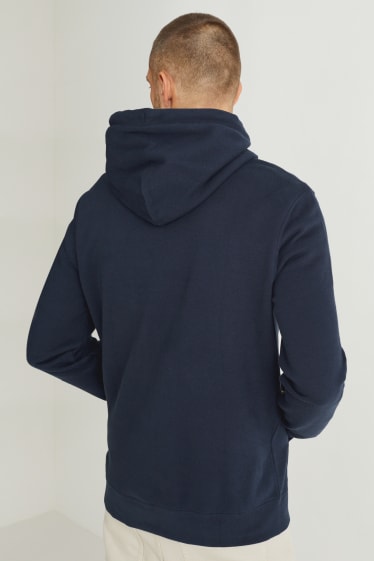Hombre - Sudadera con capucha - azul oscuro